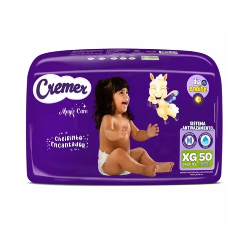 FRALDA CREMER MAGIC CARE HIPER XG COM 50 UNIDADES