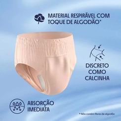 Roupa Íntima Descartável Feminina Plenitud Plus Fit P/M 32 unidades