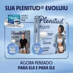 Roupa Íntima Descartável Feminina Plenitud Plus Fit P/M 32 unidades