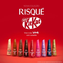 Esmalte Risqué KitKat Vem Kit Kero Cremoso 8ml