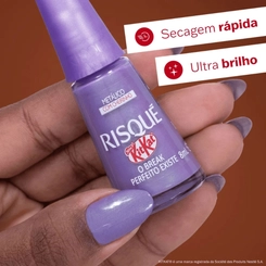 Esmalte Risqué KitKat O Break Perfeito Existe Metálico 8ml