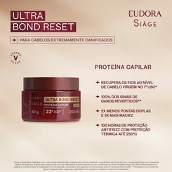Leave-In Reconstrutor Proteína Capilar Siàge Ultra Bond Reset 80g
