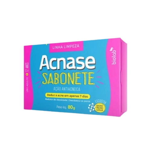 Sabonete Facial Acnase Ação Antiacneica com 80g