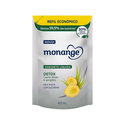 REFIL SABONETE LIQUIDO MONANGE DETOX 400ML